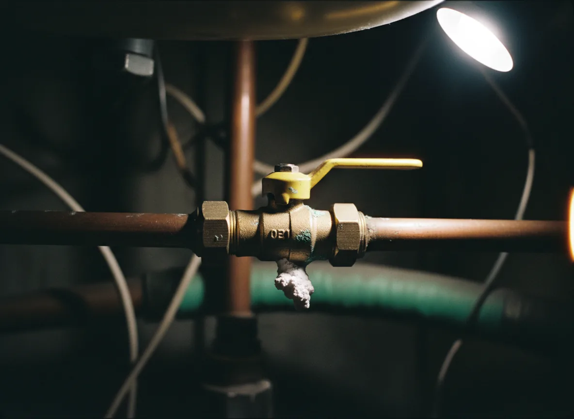 Válvula de paso de latón que controla flujo, como la calificación automática de leads con IA